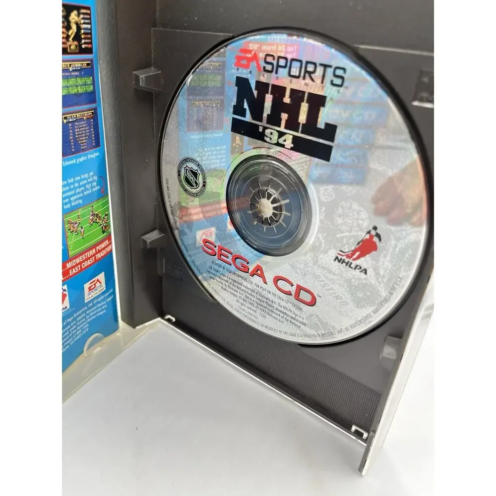NHL '94 (Sega CD, 1993) EA Sports Hockey Game Complete CIB Authentic